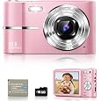 4K Digital Camera for Vlogging Photography, 64MP Autofocus Compact Cameras with Flip Screen & Ring Light, 32GB Card, Video Camera 16X Zoom